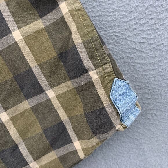 Carhartt Button Shirt Mens XL Plaid Brown Long Sleeve Pocket Cotton - Picture 13 of 16